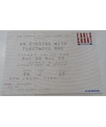 Fleetwood Mac 2003 Ticket Stub Original Earl&#39;s Court London VG+ SJM Conc... - $9.77