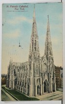 NY St Patrick&#39;s Cathedral New York Ashbury Park 1912 to Freedom Pa Postcard M6 - £3.09 GBP