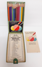 Vintage Eberhard Faber 1950 Mongol Colored PAINT WITH PENCILS 12 Waterco... - $25.00