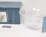 Vintage Marquis By Waterford Shelton Collection Crystal Bowl 8&quot; in Box - $59.99