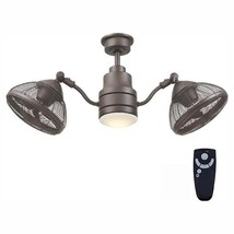 Hampton Bay Pendersen 42&quot; Integrated LED Espresso Bronze Ceiling Fan with Remote - £177.80 GBP