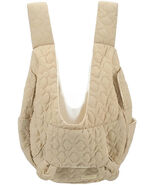 Anywags Pet Carrier Khaki Embroidered Fabric Large Space Pet Backpack fo... - $71.90