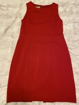 Talbots sleeveless Sheath solid red dress size 12 Career Business Casual... - £20.91 GBP
