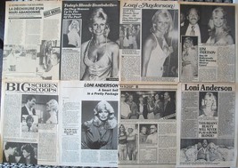 LONI ANDERSON ~ 8 B&amp;W Full-Page ARTICLES from 1982-1985 ~ Batch 1 Clippings - £4.59 GBP