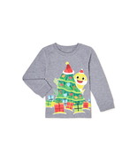 Baby Shark Baby &amp; Toddler Girls’ Holiday T-Shirt Heather Grey Size 2T - $13.85