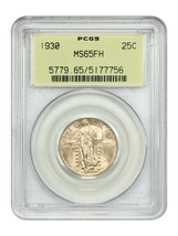 1930 25C PCGS MS65FH (OGH) - £795.51 GBP