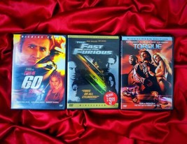 Vtg Y2K Lot of 3 Gone In 60 Seconds the Fast &amp; Furious Torque Moto Action DVDs - £12.32 GBP