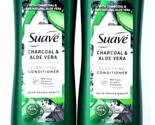 2 Bottles Suave Charcoal Aloe Vera Clarifying Conditioner Salon Quality ... - £17.32 GBP
