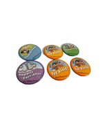 lot of 6 walt disney world button pinback Souvenirs - $6.92