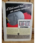 1930s Alcoa Aluminum Co Lynite T-Slots LO-EX Pistons Print Advertisement... - $29.09