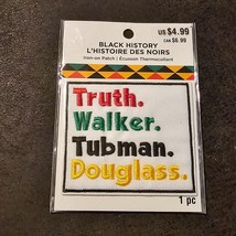 Black History IRON ON PATCH Truth Walker Tubman Douglass Dream Queen Letters - £11.06 GBP