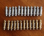24 Replacement Metal Pawns Parts for JUMPIN Vintage 3M Bookshelf Game 1964 - £7.52 GBP