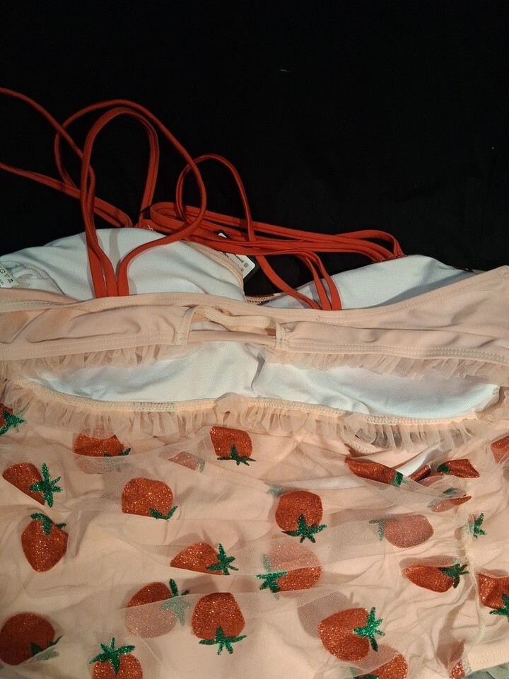 1950S Style Swimsuit  STRAWBERRY  from Retro Stage Womens Size XL NWT Item image 3