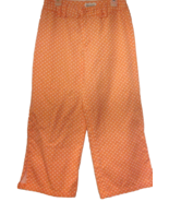 Chadwicks Peach and White Polka Dot Summer Capri Pants Cotton Womens Siz... - $14.84