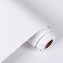 Westick Matte White Wallpaper Peel And Stick Modern Self Adhesive White Contact - £35.58 GBP