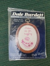 Dale Burdett "Babies are for Hugging" Cross Stitch Kit Size 3" x 4" Girl Pink - $7.17