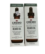 2 Cremo Revitalizing Beard Oil Cedar Forest 1 Oz Each Barber Grade - $565.67 MXN