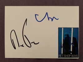 Pet Shop Boys Hand-Signed Autograph With Lifetime Guarantee - £67.12 GBP