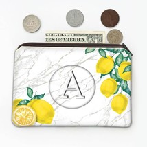 Personalized Lemon Citric : Gift Coin Purse Fruit Kitchen Gift for Mom Grandma M - £7.90 GBP