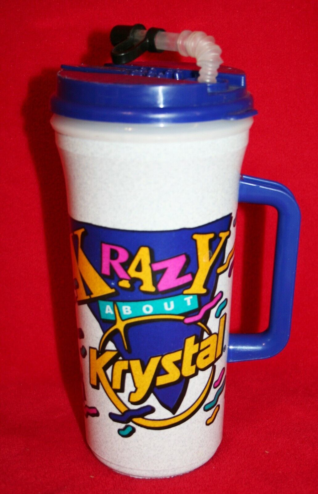 Primary image for Vintage 1994 KRAZY ABOUT KRYSTAL Burger Coca Cola Refill Insulated CUP Soda RARE
