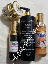 Arabian magic gluta set:body milk,strong oil with vit C,face cream,face cleanser - $145.00