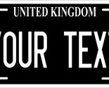 United Kingdom England Black License Plate Custom  Car Bike Motorcycle Tag - £8.63 GBP+