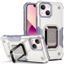 for iPhone 14 (Color: White) Ring Holder Hard Back Hard Silicon Cover Case - $834.34 MXN