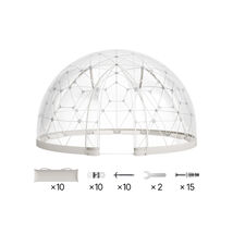 VEVOR Garden Dome Igloo, 15 x 9.5 ft Clear Bubble Tent for 10-14 Person,... - $578.90