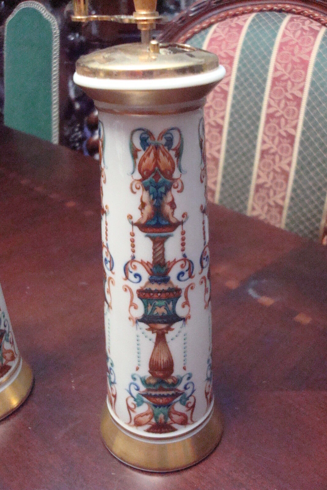 Lenox porcelain salt shaker and pepper mill, colorful, LIDO pattern[4] - $34.65