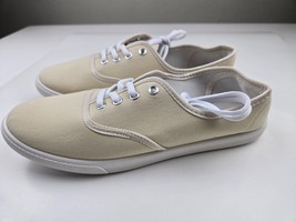 Classic, cream,  canvas. womens size 12,  mens  9.5 - $15.30