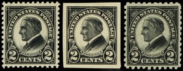 1923 2 Cent Harding Memorial Issue Postage Stamps Scott 610-12 - £18.43 GBP