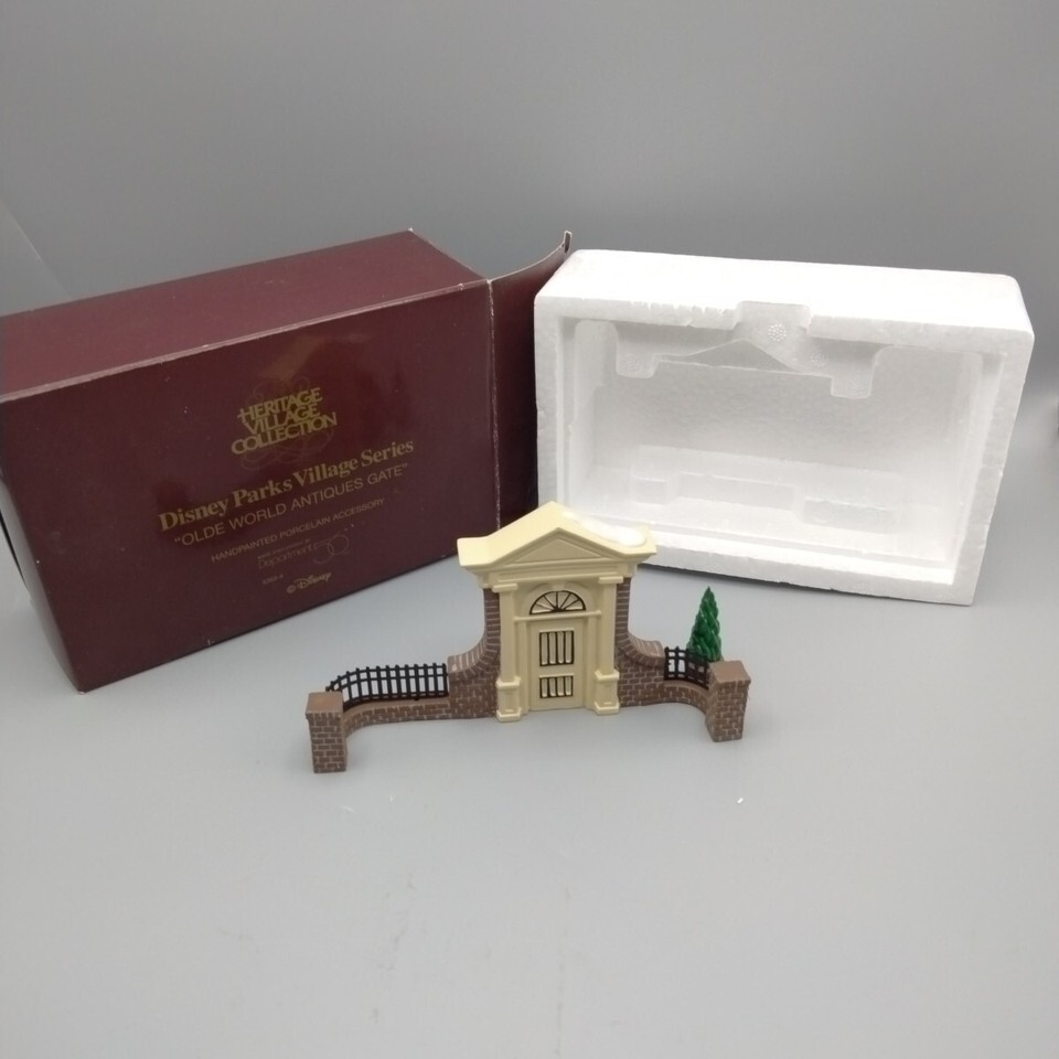 Department 56 Disney Parks Village Series &quot;Olde World Antiques Gate&quot; #53... - $10.32