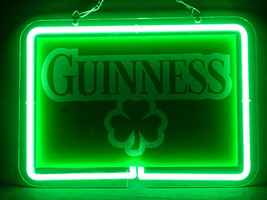 Guinness Shamrock Beer Pub Bar Display Advertising Neon Sign - £63.92 GBP