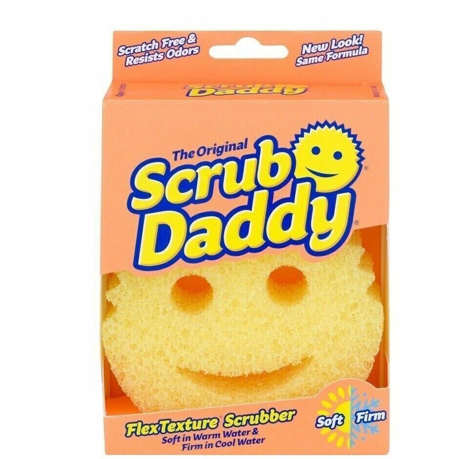 Scrub Daddy Yellow Scrubber Cleansing Pad Resists Odors Scratch Free Kit... - $14.93