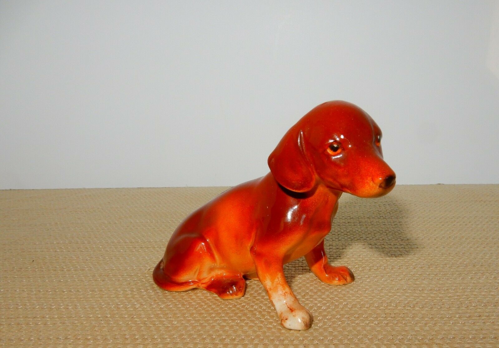 Adorable vintage Norcrest ceramic dachshund dog figurine - $15.00