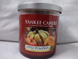 Yankee Candle Apple Pumpkin Single Wick Candle With Lid - NEW 7oz. Made In USA - £11.95 GBP
