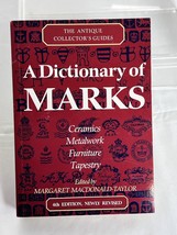 Vintage Book A Dictionary of Marks Edited by Margaret Mac Donald- Taylor... - £14.42 GBP