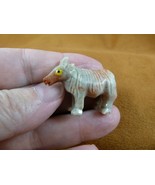 (Y-GOA-10) tan red BILLY GOAT I love fair goats carving stone gemstone S... - £6.88 GBP