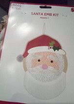 Santa Embroidery Kit - Ornament/Hanging Decor Kit - Makes 1 - Holiday Style - $11.88