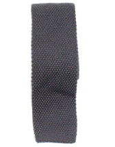 allbrand365 designer Mens Solid Knit Skinny Tie Size One Size Color Char... - £46.12 GBP