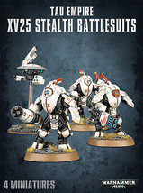 Warhammer 40K Tau XV25 Stealth Battlesuits Miniatures Games Workshop 56-14 - £31.10 GBP