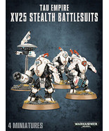 Warhammer 40K Tau XV25 Stealth Battlesuits Miniatures Games Workshop 56-14 - £31.01 GBP