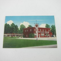 Linen Postcard Midlothian Virginia Postcard Ferebee&#39;s Texaco Gas Station Sign - £7.98 GBP