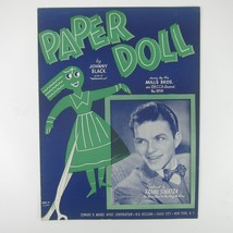 Sheet Music Paper Doll Frank Sinatra Johnny Black Vintage 1943 - £7.46 GBP