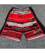 BSN Sports Lacrosse Athletic Shorts Men Large Red Black Drawstring Size ... - $418.20 MXN