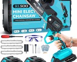 This 6-Inch Cordless, Battery-Operated Electric Chainsaw Has Three Chain... - $51.98