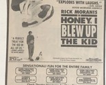 Honey I Blew Up The Kid Movie Print Ad Rick Moranis TPA9 - £4.63 GBP