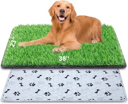 Dog Grass Mat With Pee Pad 3823, Large Dog Litter Box Indoor Artificial ... - £28.36 GBP