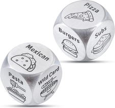 NEW 2 PCS Food Dice Game Food Decision Dice for Couples 11 Wedding Anniversary S - £20.35 GBP