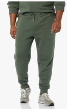 Goodthreads Men&#39;s Washed Fleece Jogger Sweat Pants Size X-LARGE Dark Green NWTs - £12.85 GBP